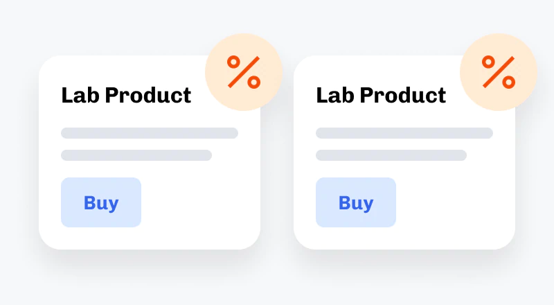 Discounts applied to Dental Lab products